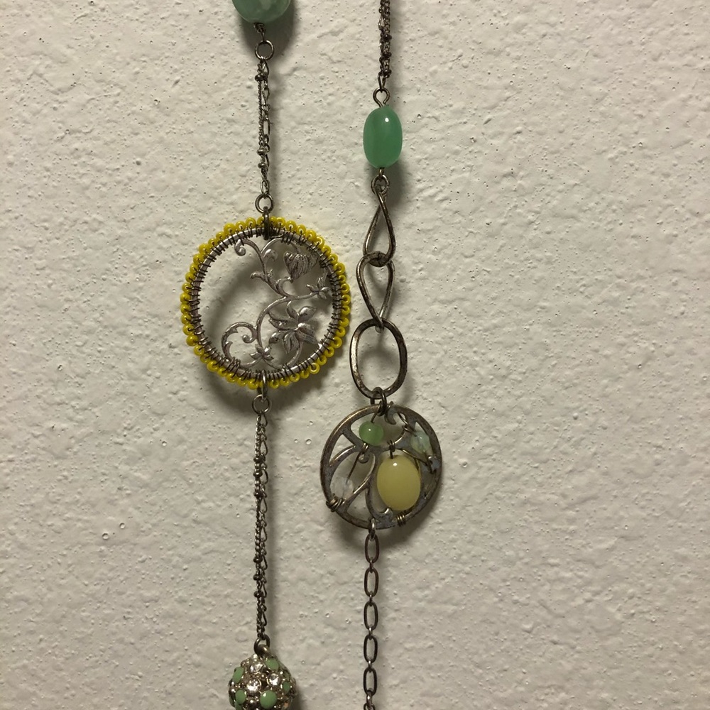 Long Multi-Stone Necklace